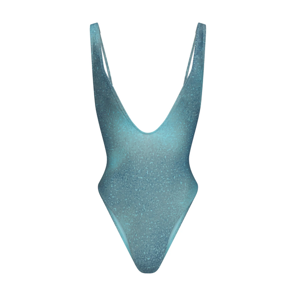 SKIMS Other - SKIMS SIGNATURE SWIM PLUNGE ONE PIECE in Blue